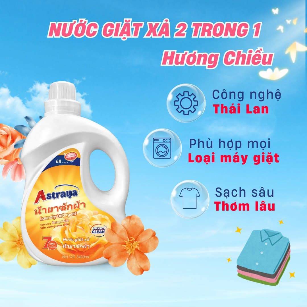 Nước giặt xả Astraya hương ban mai