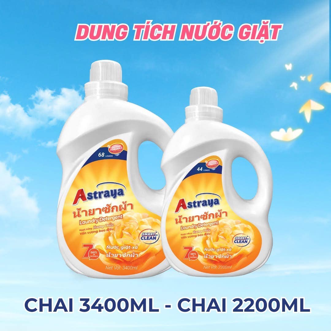Nước giặt Astraya Thái Lan giúp quần áo luôn được trắng sáng