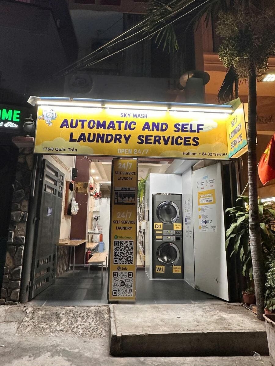 Sky Wash Nha Trang 2 - self laundry service - 24/7